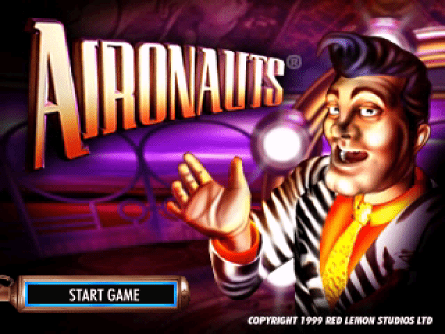 Aironauts title screen for Playstation
